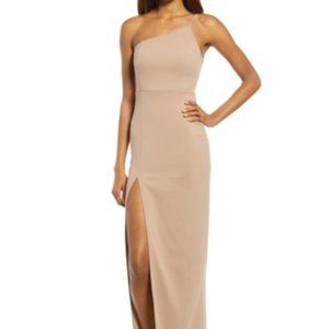 Lulus Keeper of My Heart One-Shoulder Gown
